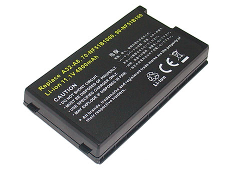 Remplacement Batterie PC PortablePour ASUS NB BAT A8 NF51B1000
