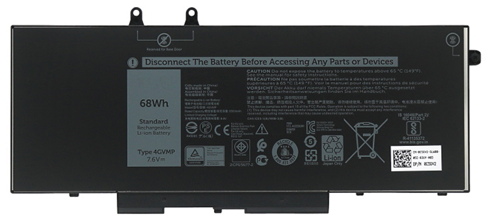 Remplacement Batterie PC PortablePour dell 4GVMP