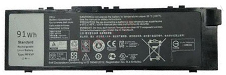 Remplacement Batterie PC PortablePour dell Precision 7710