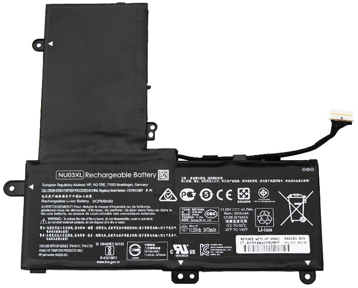 Remplacement Batterie PC PortablePour HP  843536 541