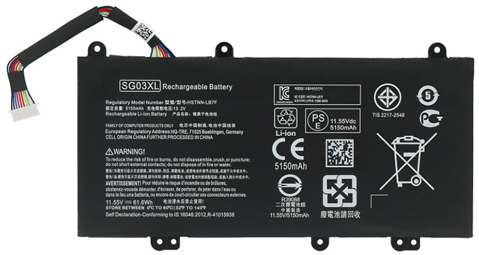 Remplacement Batterie PC PortablePour HP  SG03XL