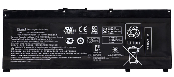 Remplacement Batterie PC PortablePour HP  OMEN 15 DC0151TX