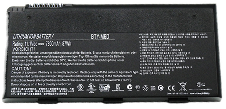 Remplacement Batterie PC PortablePour MSI GT783 Series