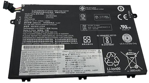 Remplacement Batterie PC PortablePour LENOVO L17M3P54