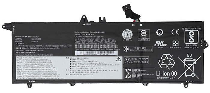 Remplacement Batterie PC PortablePour lenovo SB10K97652
