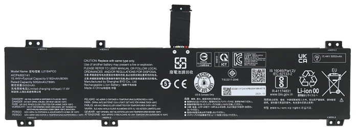 Remplacement Batterie PC PortablePour LENOVO L21M4PC1