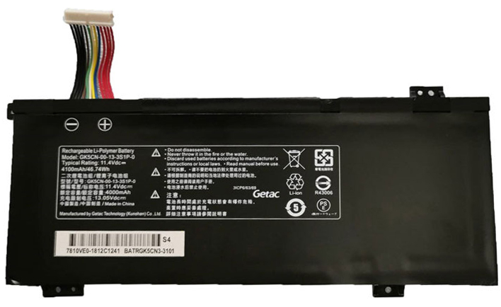 Remplacement Batterie PC PortablePour TONGFANG GK6Z5CN