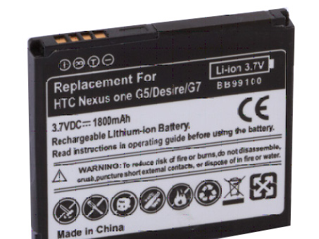 Remplacement Phone BatteriePour HTC Google Nexus One G5