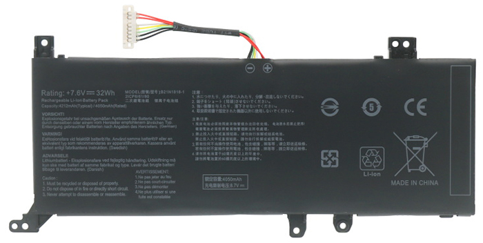 Remplacement Batterie PC PortablePour Asus B21N1818 3