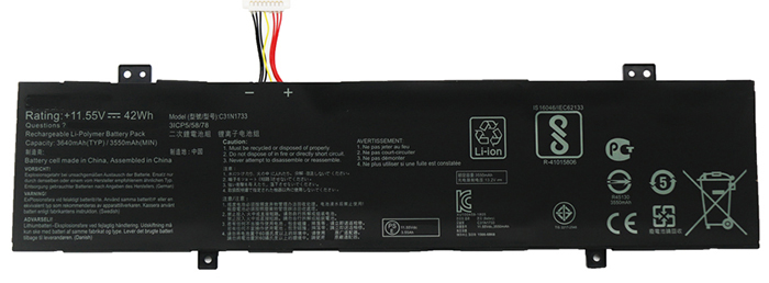 Remplacement Batterie PC PortablePour asus C31N1733