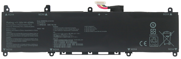 Remplacement Batterie PC PortablePour ASUS ADOL 13UN