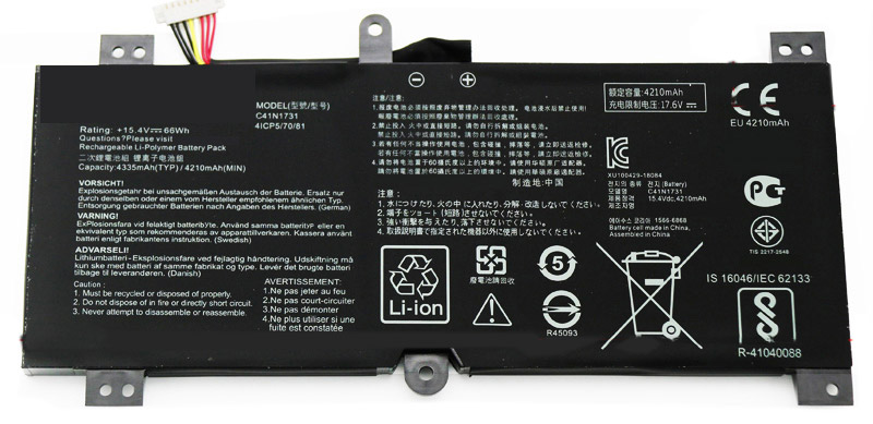 Remplacement Batterie PC PortablePour ASUS ROG Strix Scar II GL504GW