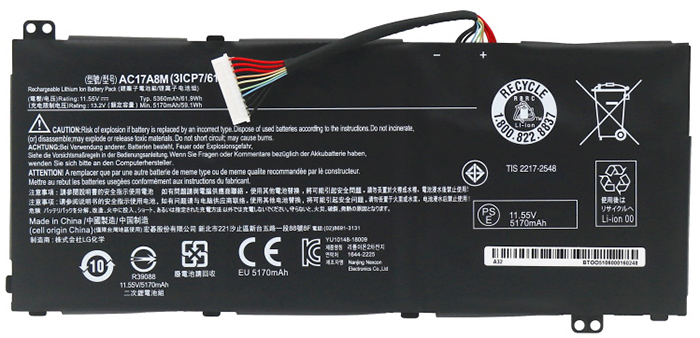 Remplacement Batterie PC PortablePour acer TravelMate X3410 MG