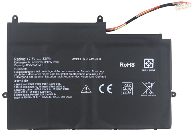 Remplacement Batterie PC PortablePour Acer AP15B8K