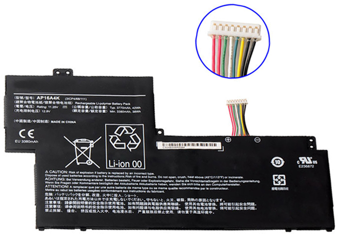 Remplacement Batterie PC PortablePour ACER AP16A4K