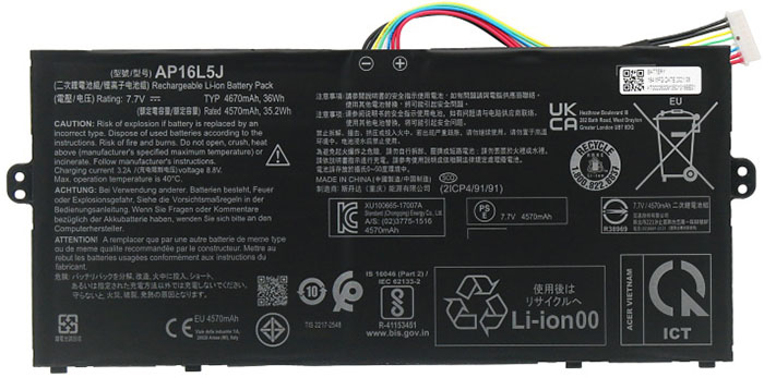 Remplacement Batterie PC PortablePour acer Swift 5 52T Series