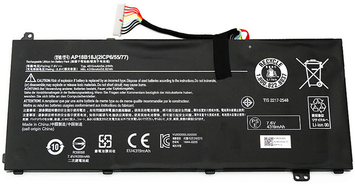 Remplacement Batterie PC PortablePour ACER AP18B18J