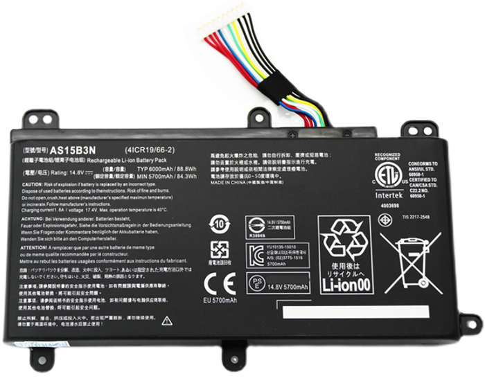 Remplacement Batterie PC PortablePour ACER KT.00803.004