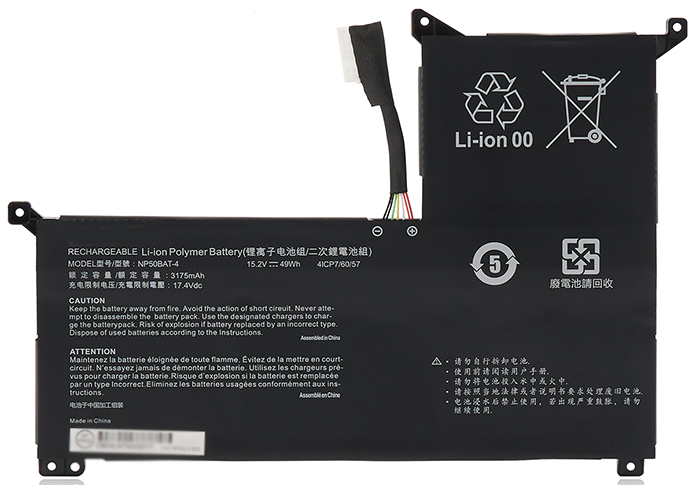 Remplacement Batterie PC PortablePour THUNDEROBOT 911M 107508G Remplacement Batterie PC PortablePour THUNDEROBOT 911M 107508G
