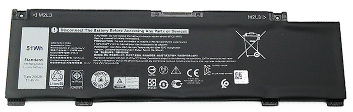 Remplacement Batterie PC PortablePour DELL 266J9