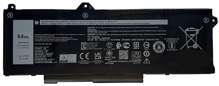 Remplacement Batterie PC PortablePour Dell 0P3TJ