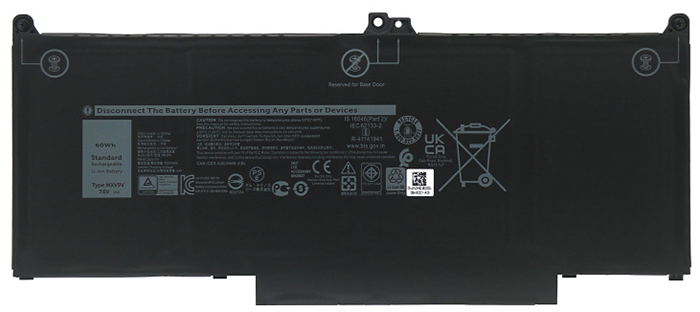 Remplacement Batterie PC PortablePour dell Latitude 5310 2 in 1 Series