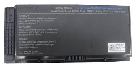 Remplacement Batterie PC PortablePour DELL Precision M4800 series