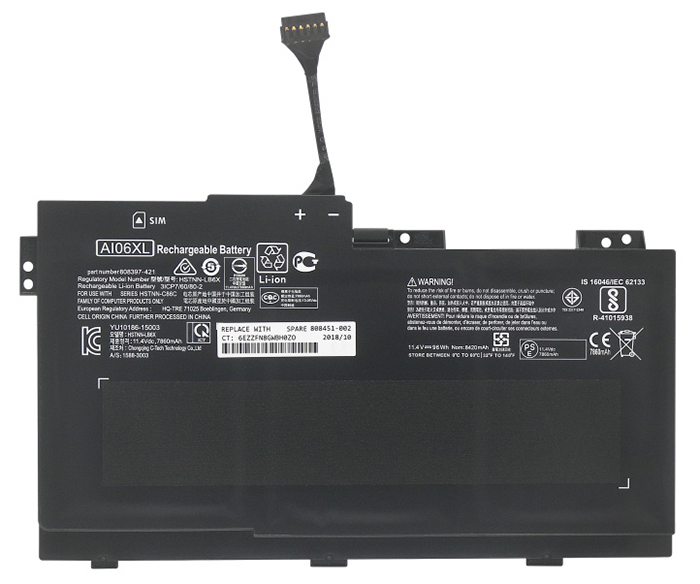 Remplacement Batterie PC PortablePour Hp ZBook 17 G3 (V1Q04UT)