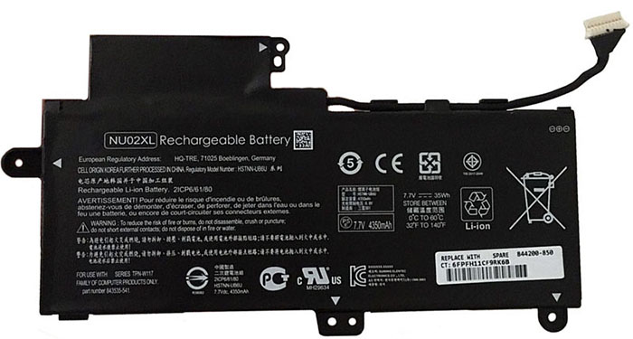 Remplacement Batterie PC PortablePour Hp NU02XL Remplacement Batterie PC PortablePour Hp NU02XL