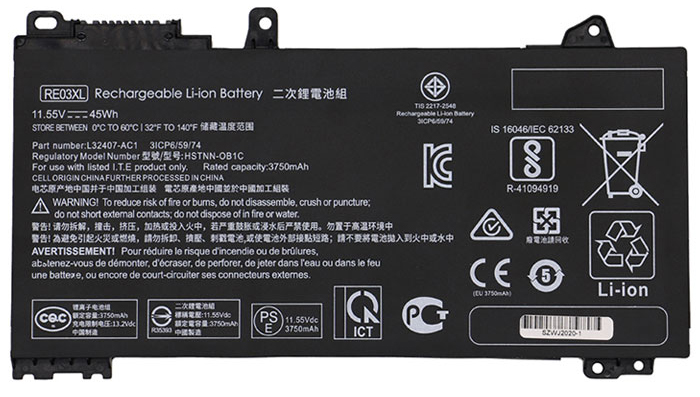 Remplacement Batterie PC PortablePour HP RE03XL Remplacement Batterie PC PortablePour HP RE03XL