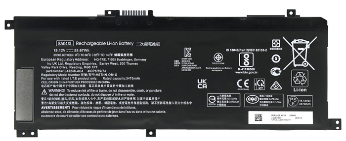 Remplacement Batterie PC PortablePour hp ENVY X360 15 ds0001nn