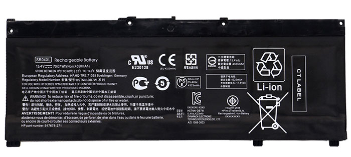 Remplacement Batterie PC PortablePour hp Pavilion Power 15 CB031UR