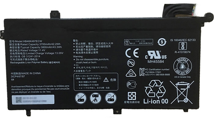 Remplacement Batterie PC PortablePour HUAWEI MRC W70