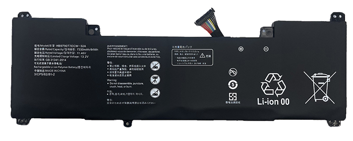 Remplacement Batterie De PortablePour HUAWEI MateBook 16 R7 5800H