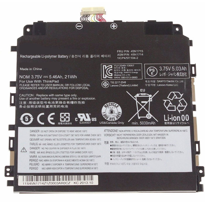 Remplacement Batterie PC PortablePour lenovo 45N1714