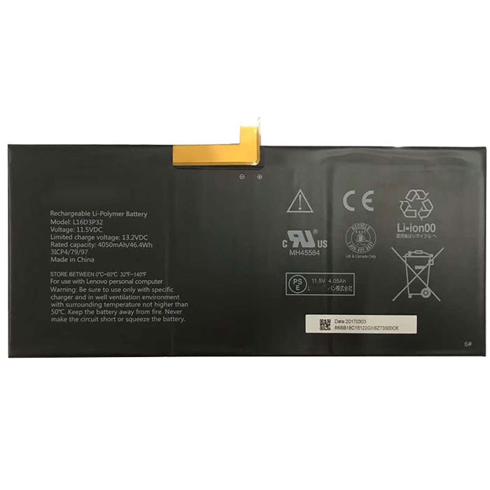 Remplacement Batterie PC PortablePour LENOVO L16D3P32