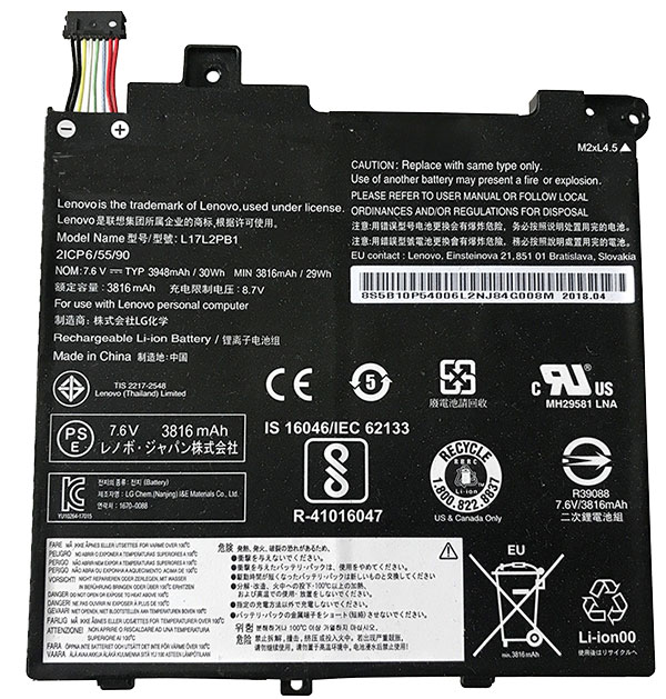 Remplacement Batterie PC PortablePour LENOVO L17L2PB2