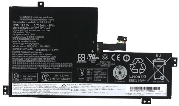 Remplacement Batterie PC PortablePour lenovo L17L3PB0