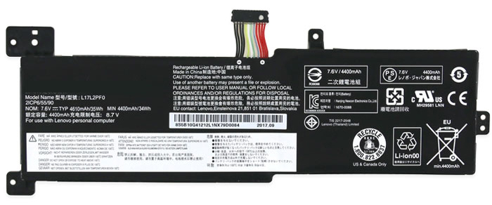 Remplacement Batterie PC PortablePour lenovo L17L2PF2