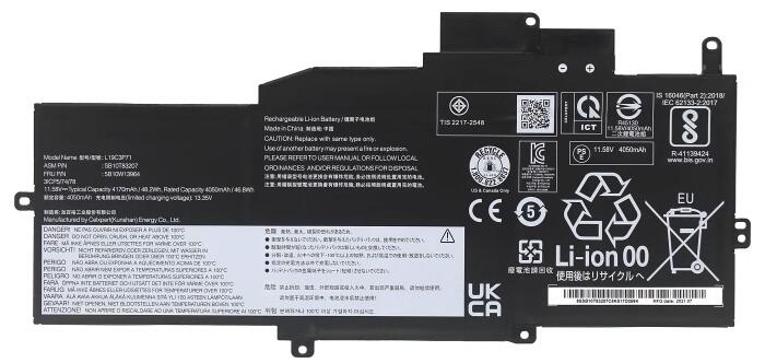 Remplacement Batterie PC PortablePour lenovo L19C3P71