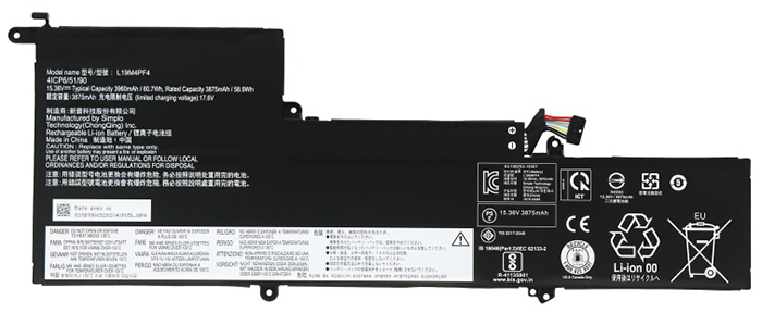 Remplacement Batterie PC PortablePour lenovo L19M4PF4