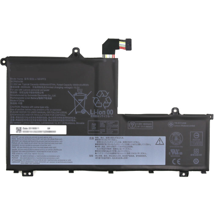 Remplacement Batterie PC PortablePour LENOVO L19M3PF1
