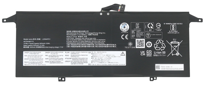 Remplacement Batterie PC PortablePour lenovo L20L4PD1