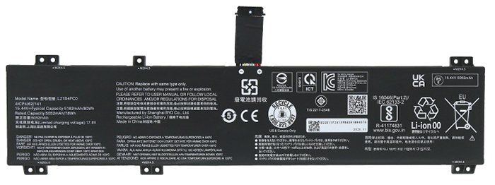 Remplacement Batterie PC PortablePour Lenovo L21B4PC0 Remplacement Batterie PC PortablePour Lenovo L21B4PC0