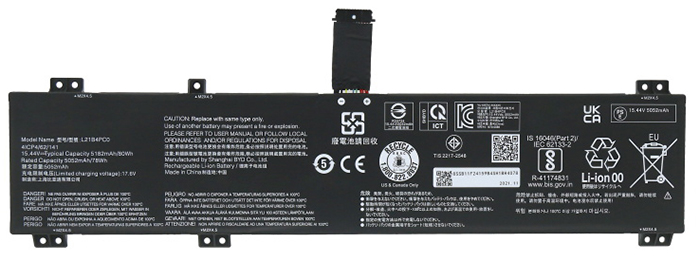 Remplacement Batterie PC PortablePour lenovo L21D4PC1