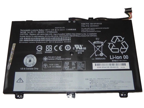 Remplacement Batterie PC PortablePour LENOVO ThinkPad S3 Yoga Series