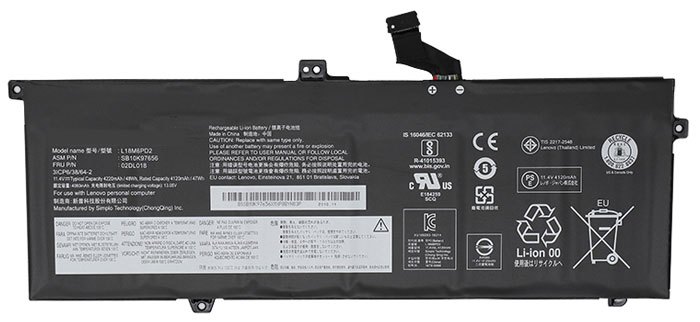 Remplacement Batterie PC PortablePour LENOVO L18L6PD1