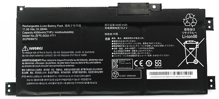 Remplacement Batterie PC PortablePour THUNDEROBOT 911Ai